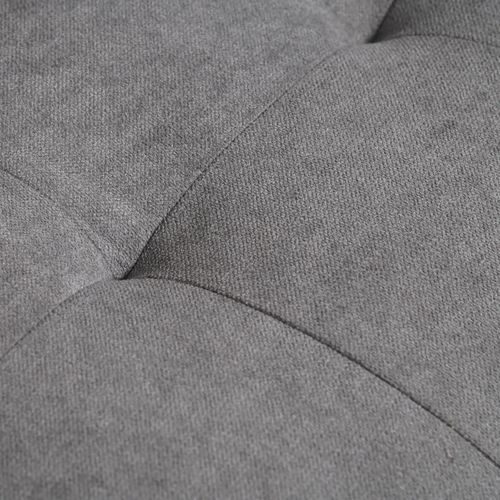 Banquette 2 Places 117x62x78 Cm En Polyester Gris Avec Coffre Discret, Assise Capitonnée