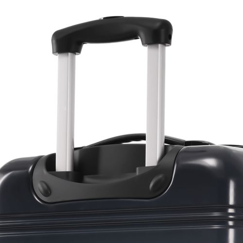 Valise Rigide 41,5x27,5x59 Cm En Abs, Dégradé Noir‑gris, Roues 360° Silencieuses