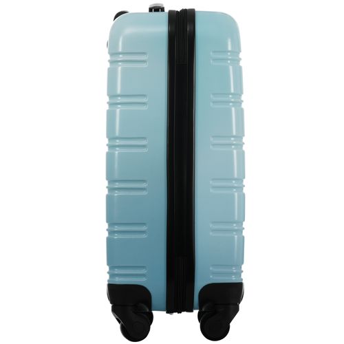 Valise Cabine 34,5x23x47 Cm Bleu Abs, 4 Roues 360° Silencieuses