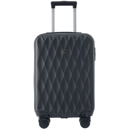 Valise Cabine 36x23x56 Cm En Abs Noir, Roulettes 360° Silencieuses Et Serrure Tsa