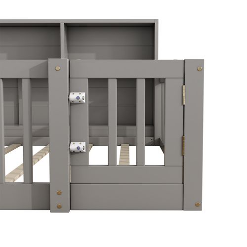 Lit Double 140x200 Cm Avec Structure En Pin Et Rangement Pratique