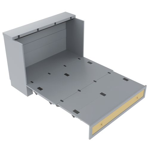 Lit Coffre 140x200 Cm Avec Structure Transformable Et Rangement Pratique