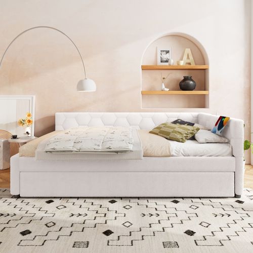 Lit Gigogne 140x200 Cm Avec Blanc