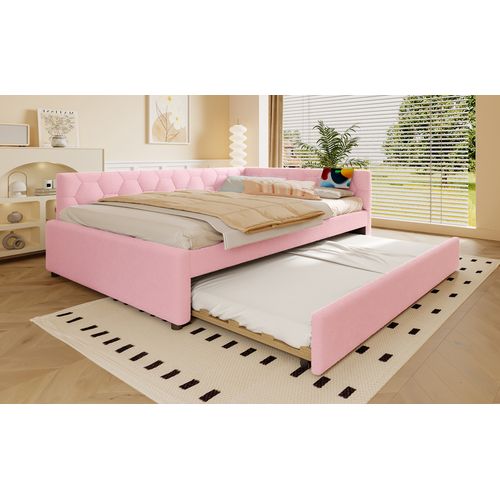 Lit Gigogne 140x200 Cm Avec Rose