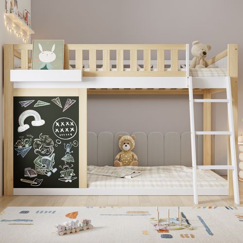 Lit Miniature 1:12 – Berceau Bébé En Bois Blanc – Meuble Maison De Poupée – 12,5 X 7,3 X 11 Cm