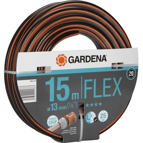 Tuyau D'arrosage Comfort Flex - 15m - Ø13 Mm - Anti-noeud Et Indéformable - Garantie 20 Ans