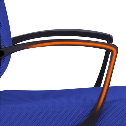 Fauteuil De Bureau En Maille à Roulettes Charge 125 Kg Bleu