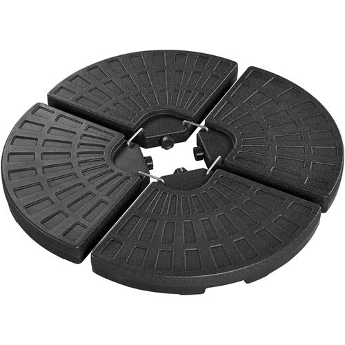 4 Pièces Pieds De Parasol Remplissable En Plastique Hdpe