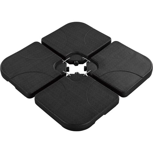Lot De 4 Dalles De Parasol Carrées Lestage Pieds Base 50 × 50 Cm