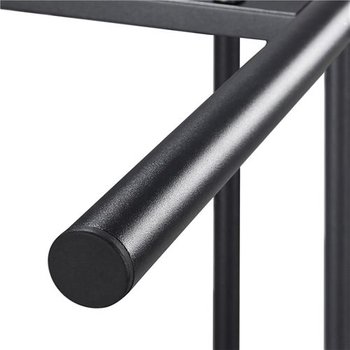 Yaheetech Cadre de lit Simple 90 x 190 cm en Métal Assemblage Simple pour Adultes Noir