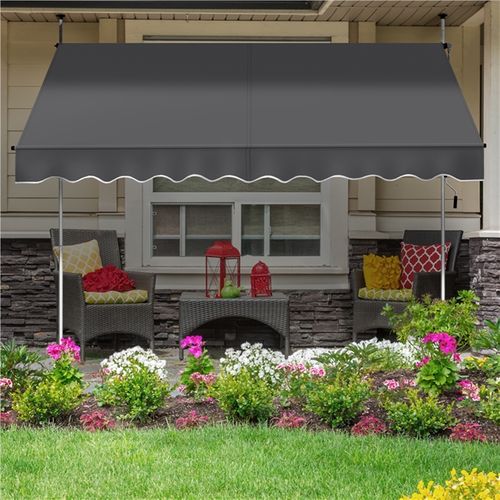 Store Banne Manuel Avec Manivelle Auvent Rétractable 300 X 120 Cm