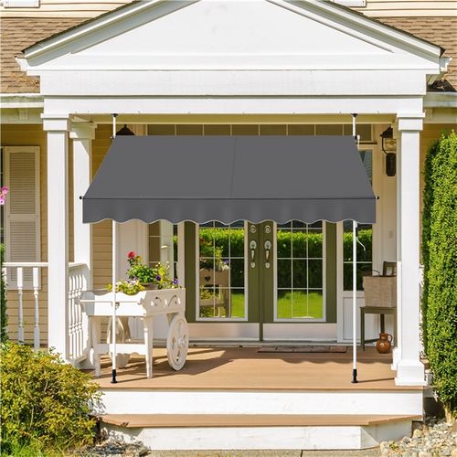 Store Banne Manuel Sans Percement Pour Balcon 250 X 120 Cm