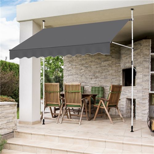 Store Banne Manuel Sans Percement Pour Balcon 250 X 120 Cm