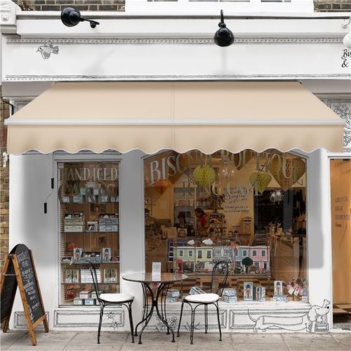 Store Banne De Balcon Auvent Rétractable Avec Tissu 300 X 250 Cm