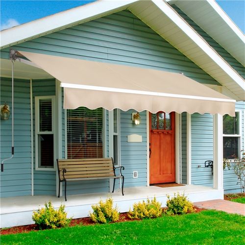 Store Banne De Balcon Auvent Rétractable Avec Tissu 300 X 250 Cm