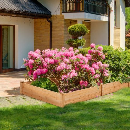 Carré Potager Surélevé Bac Potager En Bois Bac à Fleurs