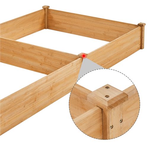 Carré Potager Surélevé Bac Potager En Bois Bac à Fleurs