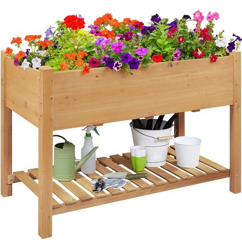 Carré à Plantes En Bois Lit De Plantation Surélevé Carré Potager De Jardin