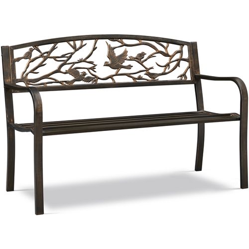 Banc De Jardin En Métal Pour 3 Personnes Style Rétro