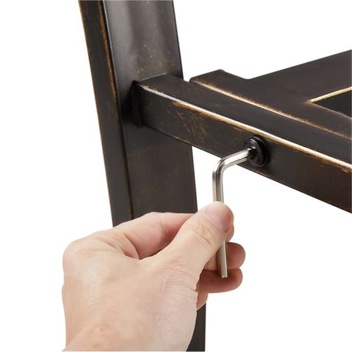 Banc De Jardin En Métal 127 X 63 X 86,5cm Extérieur