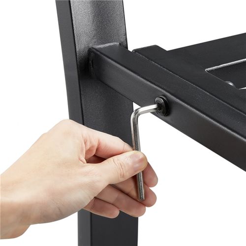 Banc De Jardin En Métal 127 X 63 X 86,5cm Noir