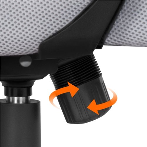 Fauteuil De Bureau Ergonomique Chaise De Bureau En Maille à Roulettes Gris