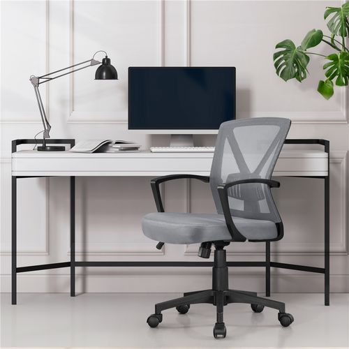 Chaise De Bureau Ergonomique En Maille Respirant Support Lombaire Réglable
