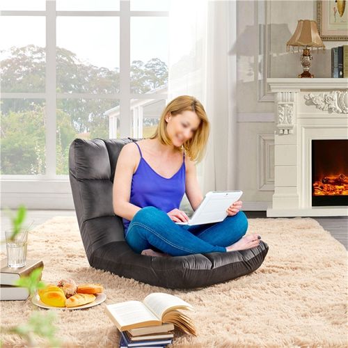 Fauteuil Paresseux Tatami Pliable Gris