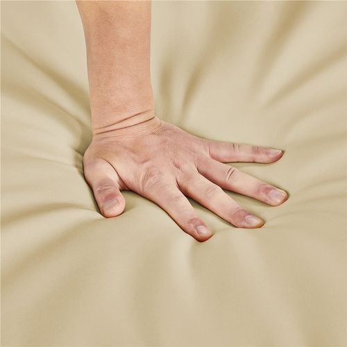 Salon De Jardin 2 Personnes En Rotin Polyester Avec 1 Table Basse Et 2 Fauteuils, Brun/kaki