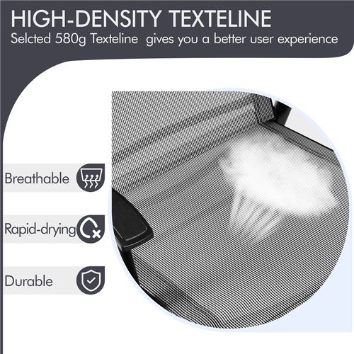 Lot De 2 Chaises De Jardin Pliantes En Toile Avec Accoudoirs Chaises D'extérieur