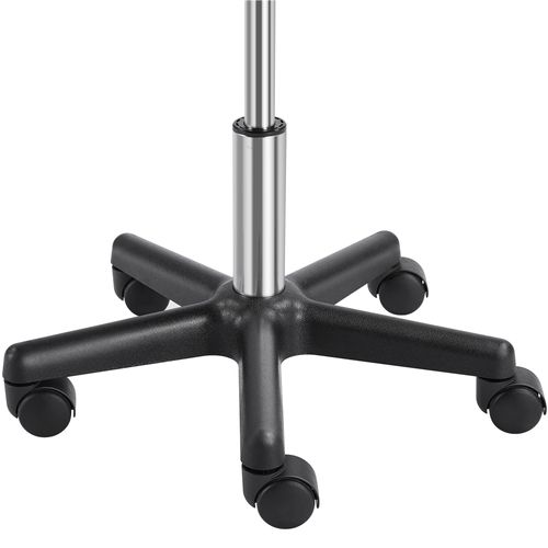 Tabouret Selle De Cheval à Roulettes Réglable En Hauteur Tabouret En Similicuir, Brun Rustique