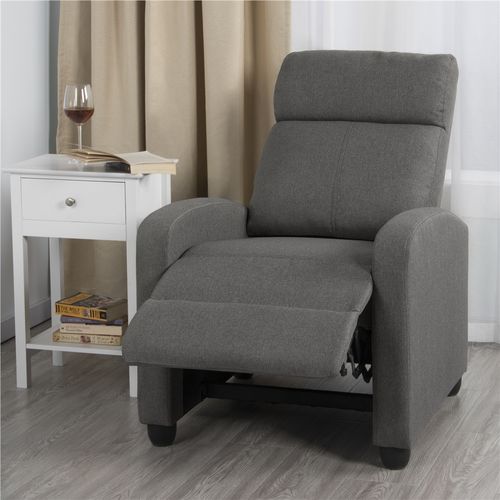 Fauteuil De Relaxation Petit Canapé Inclinable Fauteuil Convertible Pour Salon Gris