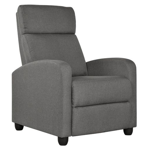 Fauteuil De Relaxation Petit Canapé Inclinable Fauteuil Convertible Pour Salon Gris