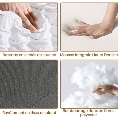 Fauteuil De Relaxation Chaise De Détente Siège De Canapé Fauteuil Relax/chambre à Coucher Gris/tissu