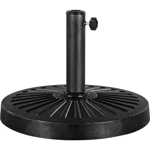 Pied De Parasol Rond De 46 Cm De Diamètre Socle De Parasol En Résine De 13,7 Kg, Noir