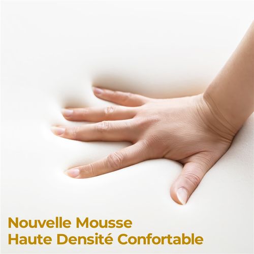 Fauteuil Avec Repose-pieds En Tissu Bouclé Pieds En Métal Dorés Avec Haut Dossier, Ivoire