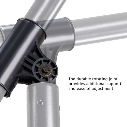 Parasol De Jardin Parasol Déporté Avec Armature En Métal Et Système D'inclinaison, Gris