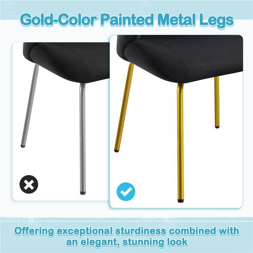 Chaise De Salon En Velours, Design Coquillage Avec Dossier Capitonné, Noir