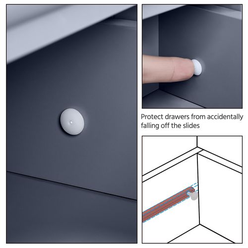 Meuble De Salle De Bain Avec 4 Tiroirs Et 1 Placard à Tablette Réglable En Hauteur, Gris