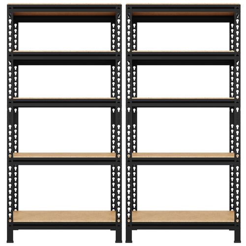 Étagère De Rangement Sans Vis à 5 Niveaux 70 Cm L × 30 Cm L × 150 Cm H Noir