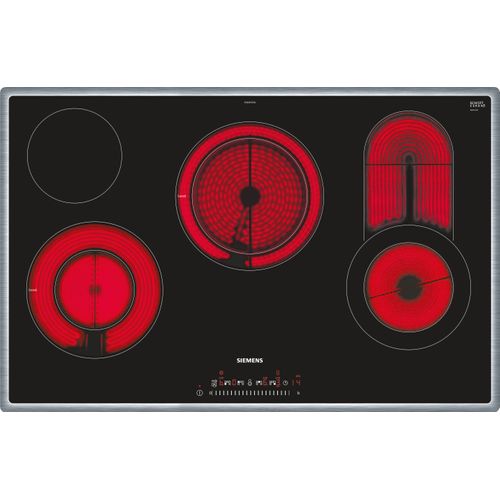 Plaque Vitrocéramique Encastrable Et845fcp1d Noir, Acier Inoxydable 4 Foyers