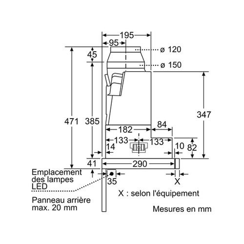 Hotte Télescopique 90cm 729 M3/h Silver - Li97sa531