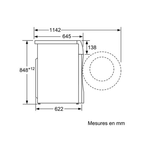 Lave-linge Séchant Hublot 10/6kg 1400 Tours/min - Wn54c2a0fr