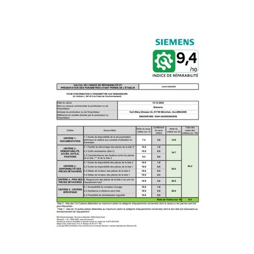 Lave-vaisselle 60cm 14couverts 42db Intégrable Sous Plan Acier Brossé - Sn43hi01ms
