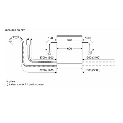 Lave-vaisselle Tout Intégré 60 Cm 14 couverts 42 dB - Sn75ex13ce