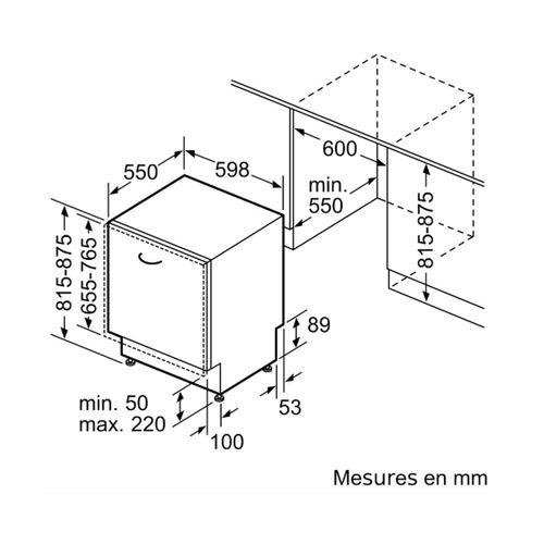 Lave-vaisselle 60cm 14 Couverts 46db Tout Intégrable - S175hvx07e