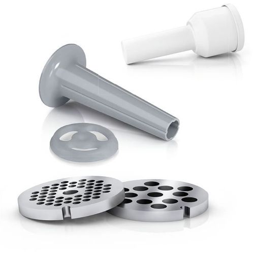 Hachoir à Viande - Mfw2510w - 2 Grilles - Garnisseur De Saucisses - Blanc