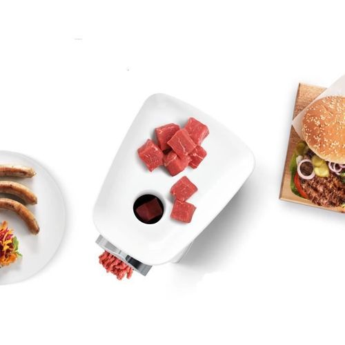 Hachoir à Viande - Mfw2510w - 2 Grilles - Garnisseur De Saucisses - Blanc