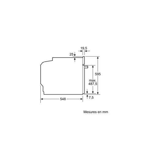 Four Intégrable Multifonction 71l 60cm Pyrolyse + Hydrolyse - Hba172bb0