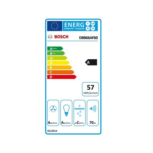 Hotte Visière 60cm 620m3/h Noir - dBb66af60